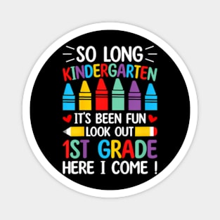 Kids So Long Kindergarten Graduation 1st Grade  2024 Magnet